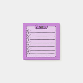 Niedliche schwarze Katze Personalisiert Post-it-Hi Post-it Klebezettel