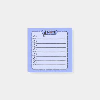 Niedliche schwarze Katze Personalisiert Post-it-Hi Post-it Klebezettel