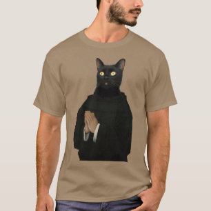 Niedliche schwarze Katze Unterscheidet Royal Hunde T-Shirt
