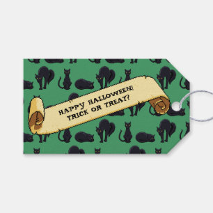 Niedliche schwarze Katzen Glückliches Halloween! T Geschenkanhänger