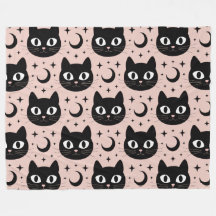 Niedliche Schwarze Katzen & Himmelskörper Hallowee