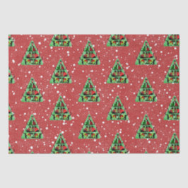 Niedliche Schwarze Katzen in Sweaters Weihnachtsba Seidenpapier