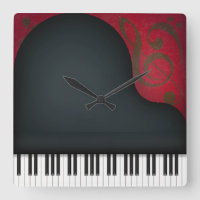 Niedliche Schwarze Piano Musik Lover Square