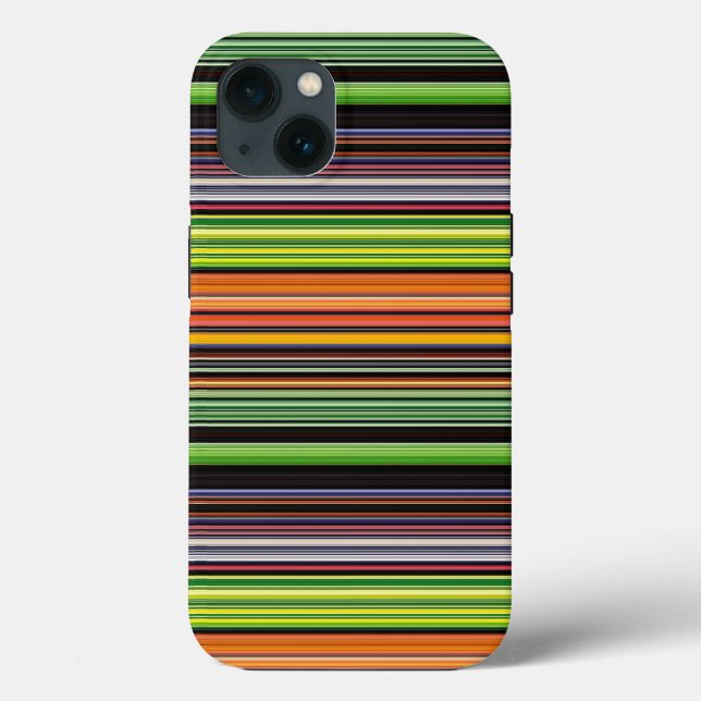 Niedliche schwarze Streifen Case-Mate iPhone Hülle (Rückseite)