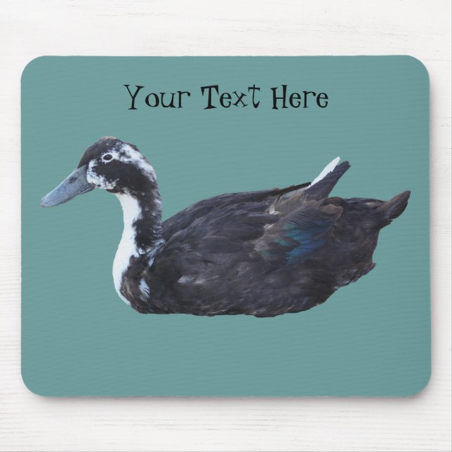 Niedliche Schwarzer Entenfarm Mousepad (Vorne)