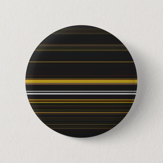 Niedliche, schwarzgelbe Streifen Button (Vorderseite)