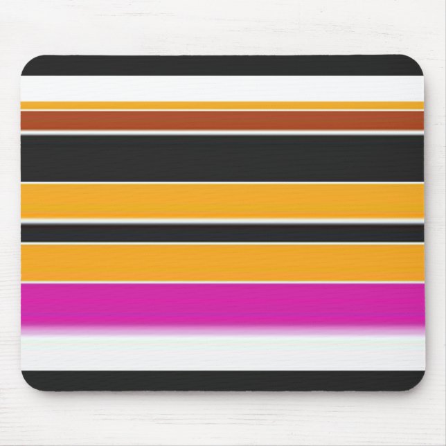 Niedliche, schwarzgelbe Streifen Mousepad (Vorne)