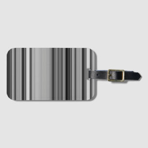 Niedliche schwarzgraue Streifen Gepäckanhänger