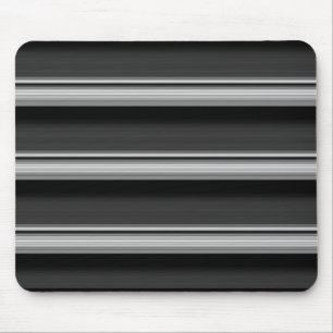 Niedliche schwarzgraue Streifen Mousepad
