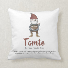 Niedliche Schwedische Tomate-Gnome - Definition Kissen