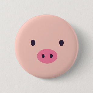 Niedliche Schwein-Knöpfe Button