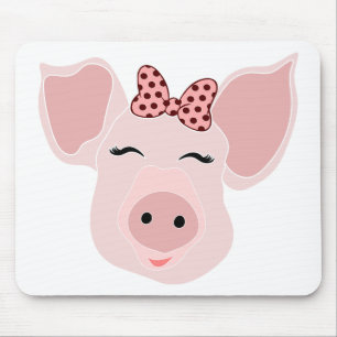 Niedliche Schwein Liebhaber Bauern Ehefrau Farm Mä Mousepad