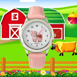 niedliche Schweineliebhaber geben Namen Armbanduhr<br><div class="desc">niedliche Schweineliebhaber tragen den Namen Watch</div>