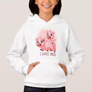 niedliche Schweineliebhaber geben Namen Hoodie