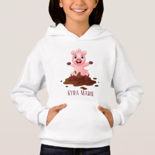 niedliche Schweineliebte geben Hoodie den Namen