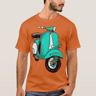 Niedliche Scooter-Darstellung T-Shirt