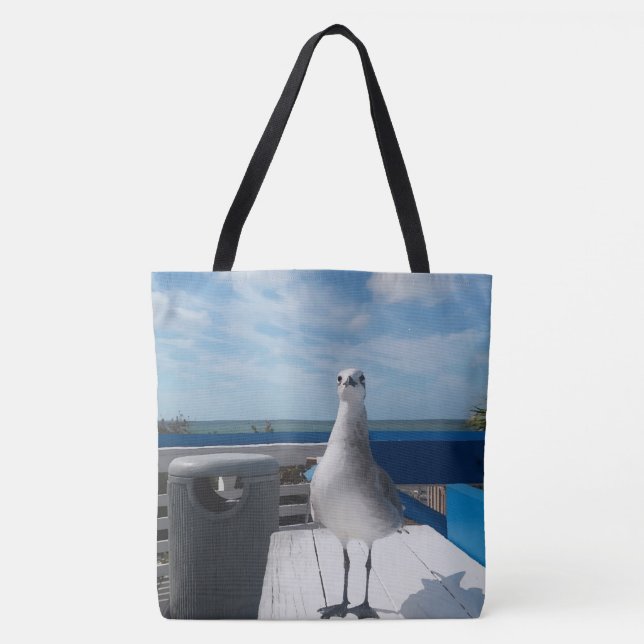Niedliche Seagull Picture Beach Print (Vorderseite)