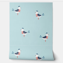 Niedliche Seelöwen auf hellblau