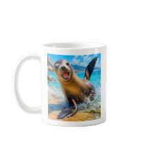 Niedliche Seelöwen-Kaffeetasse