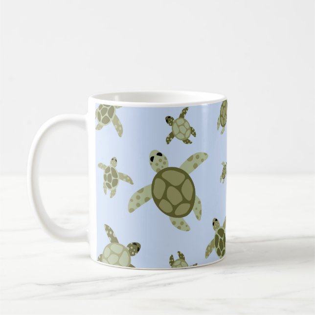 Niedliche Seeschildkröten Kaffeetasse (Links)