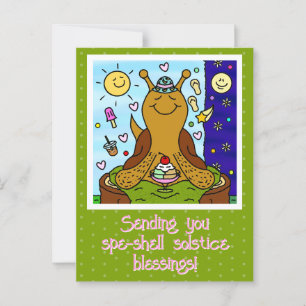 Niedliche Segelsegmente in der Muschel Sommersonne Postkarte