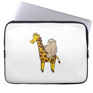 Niedliche Segeltour auf der Giraffe Liebe Giraffen Laptopschutzhülle