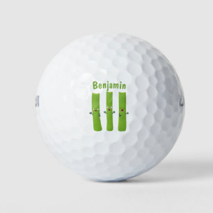 Niedliche Sellerie Sticks Trio Cartoon Gemüse Golfball