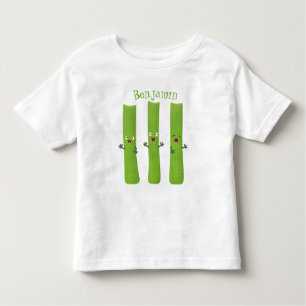 Niedliche Sellerie Sticks Trio Cartoon Gemüse Kleinkind T-shirt
