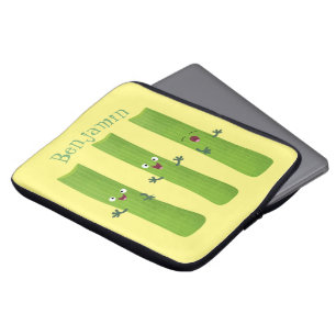 Niedliche Sellerie Sticks Trio Cartoon Gemüse Laptopschutzhülle