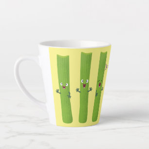 Niedliche Sellerie Sticks Trio Cartoon Gemüse Milchtasse