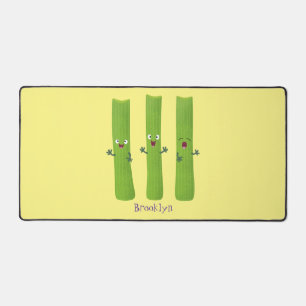 Niedliche Sellerie Sticks Trio Cartoon Gemüse Schreibtischunterlage