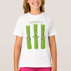 Niedliche Sellerie Sticks Trio Cartoon Gemüse T-Shirt