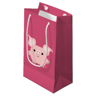 Niedliche Shorty Cartoon-Schwein-Geschenk-Tasche Kleine Geschenktüte
