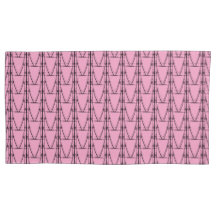 Niedliche Silhouette Mini Coconut Baummuster Rosa