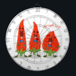 Niedliche Singen Chili Paprikaschoten Cartoon Illu Dartscheibe<br><div class="desc">Dieses Chili Hot Ppper Trio wird Sie zum Singen bringen! Gezeichnet in lustigen Cartoon Illustration Stil zu würzen!</div>