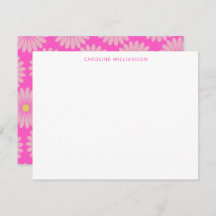 Niedliche skandinavische Blume Rosa Personalisiert