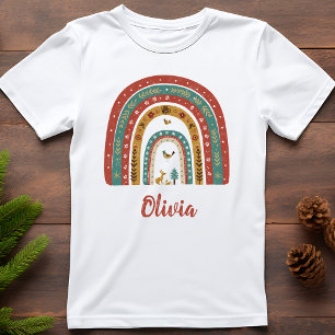 Niedliche skandinavische Volksregenkunst T-Shirt