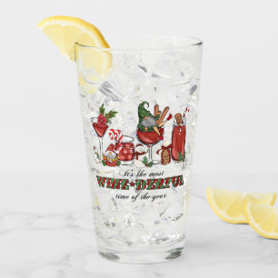 Niedliche skandinavische Weihnachtsglocken mit Wei Glas