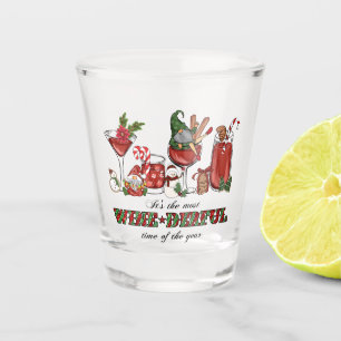 Niedliche skandinavische Weihnachtsglocken mit Wei Schnapsglas