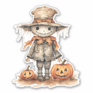 Niedliche Skarektur, Halloween Pumpkin, Sticker