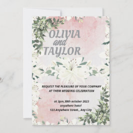 Niedliche Skripteinladung Hochzeit Feiertagskarte