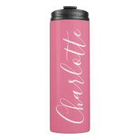 Niedliche Skripttypografie Name Bright Pink