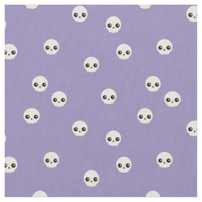 Niedliche Skulls Stoff (Nahaufnahme)