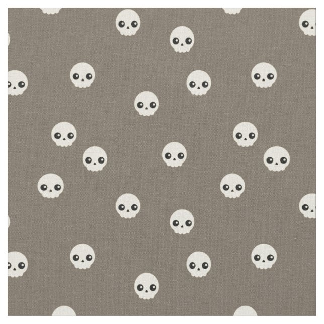 Niedliche Skulls Stoff (Nahaufnahme)