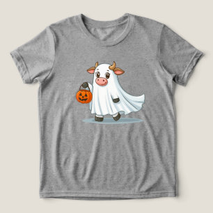 Niedliche, skurrile, Geisterkuh Tri-Blend Shirt