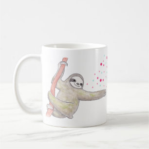 Niedliche Sloth-Tasseglückliche Sloth-Kunst-Tasse Kaffeetasse