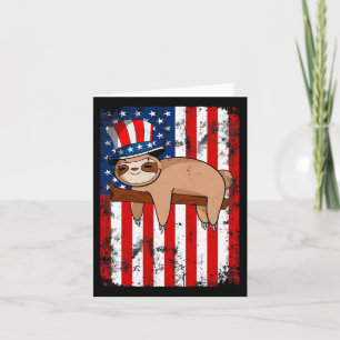 Niedliche Sloth-Unabhängigkeit der USA Karte
