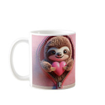 Niedliche Sloth Valentine Tasse
