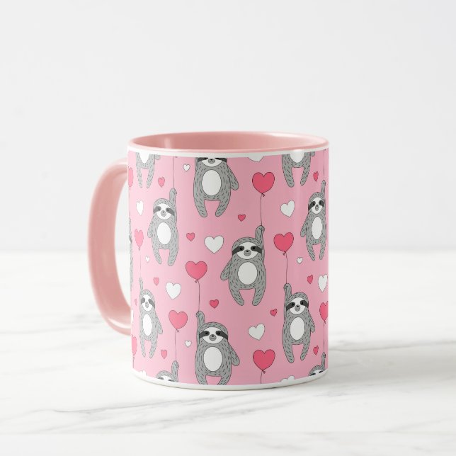 Niedliche Sloths Tasse (Vorderseite Links)