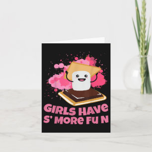 Niedliche Smores Camping Girls haben mehr Spaß Cam Karte
